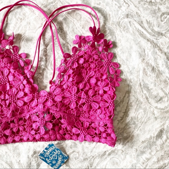 Free People Other - FREE PEOPLE Miss Dazie Bralette Berry Pink NWT